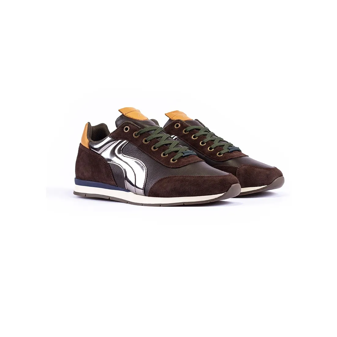 ZAPATOS DEPORTIVOS SNEAKERS EN CUERO AMBITIOUS  DE8215AM