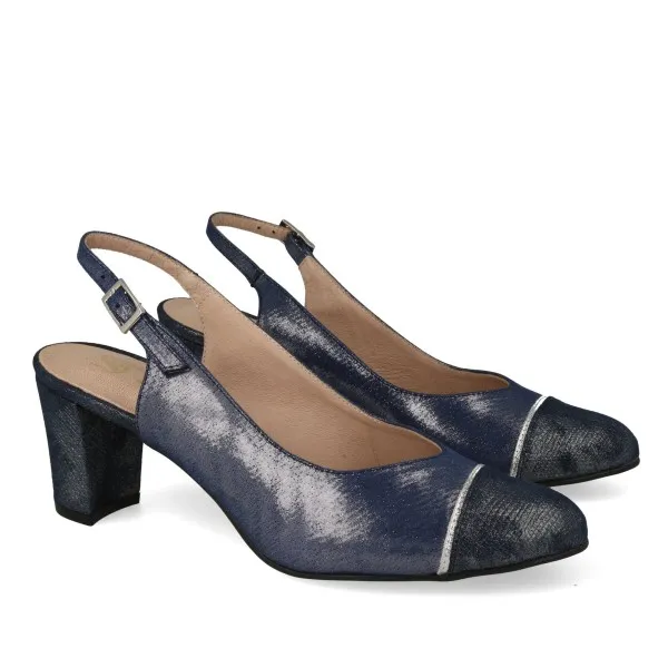 ZAPATOS DESTALONADOS MUJER MOD. TREBE MARINO