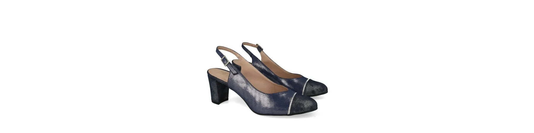 ZAPATOS DESTALONADOS MUJER MOD. TREBE MARINO
