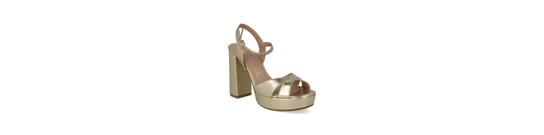 ZAPATOS FIESTA MUJER DORADO MOD. LASER