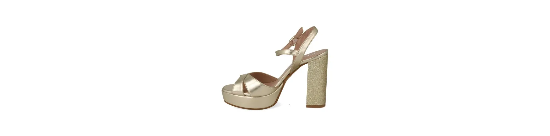 ZAPATOS FIESTA MUJER DORADO MOD. LASER