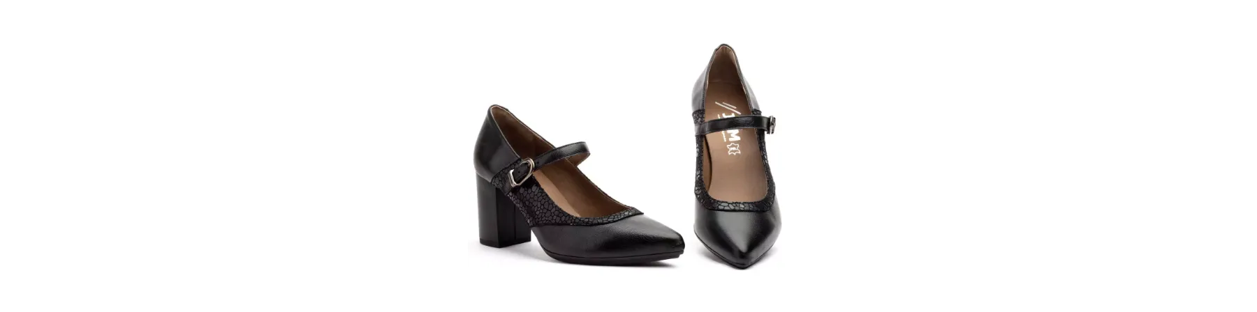 ZAPATOS MARY JANE TACON MUJER NEGRO MOD. CAYETANO