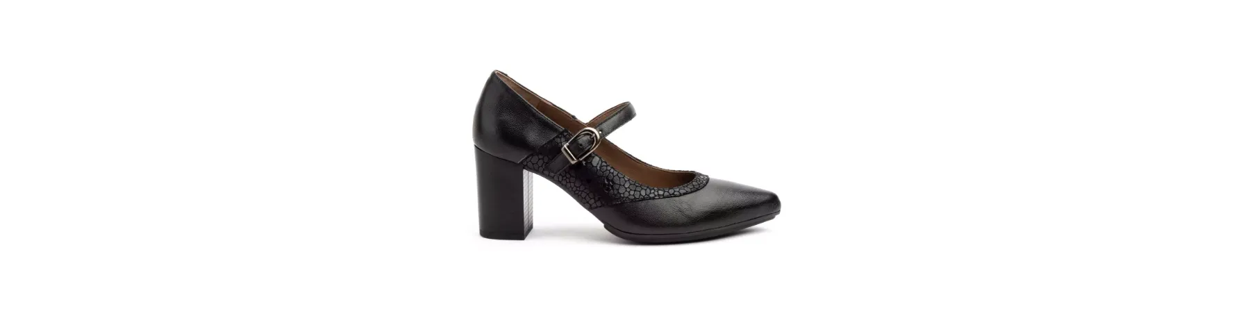 ZAPATOS MARY JANE TACON MUJER NEGRO MOD. CAYETANO