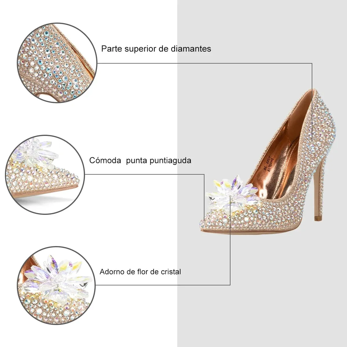 Zapatos Taco Mujer Alfonsina Champan Weide