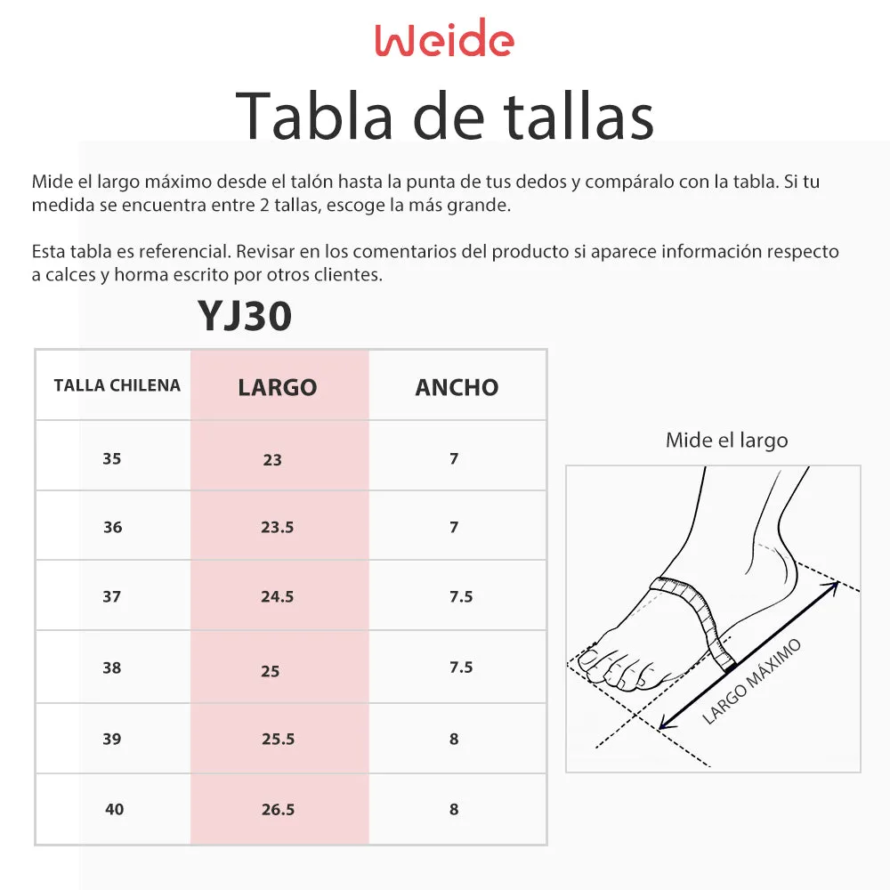 Zapatos Taco Mujer Alfonsina Champan Weide