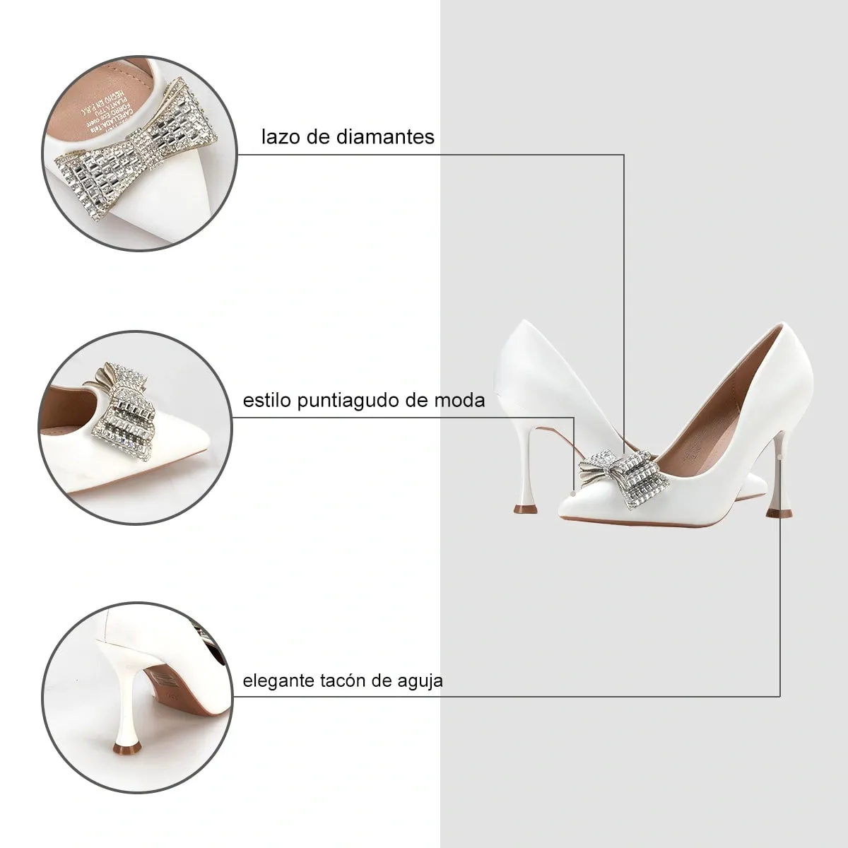 Zapatos Taco Mujer Arantxa Blanco Weide