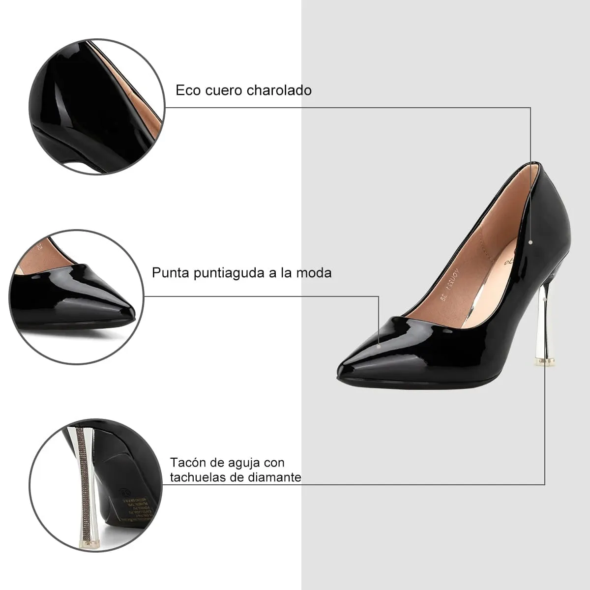 Zapatos Taco Mujer Filomena Negro Weide