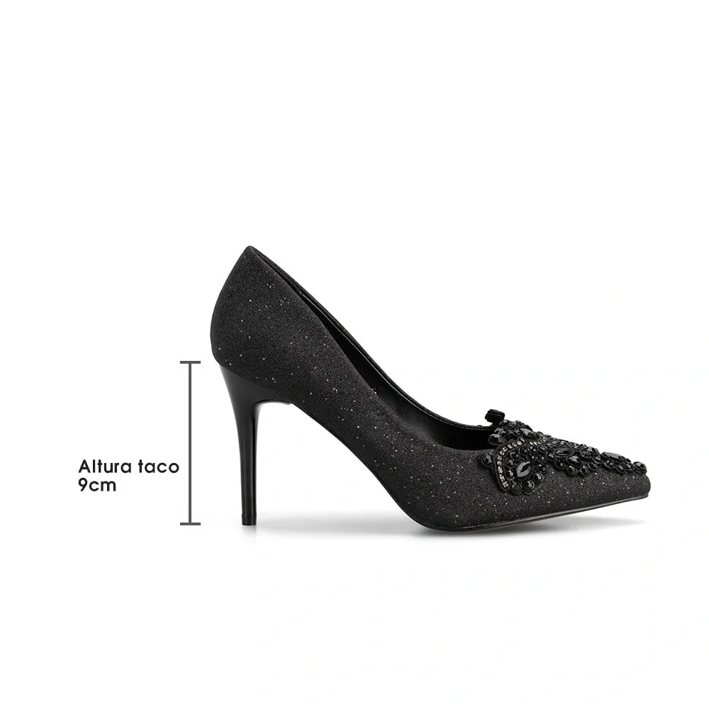Zapatos Taco Mujer Javiera Negro Weide
