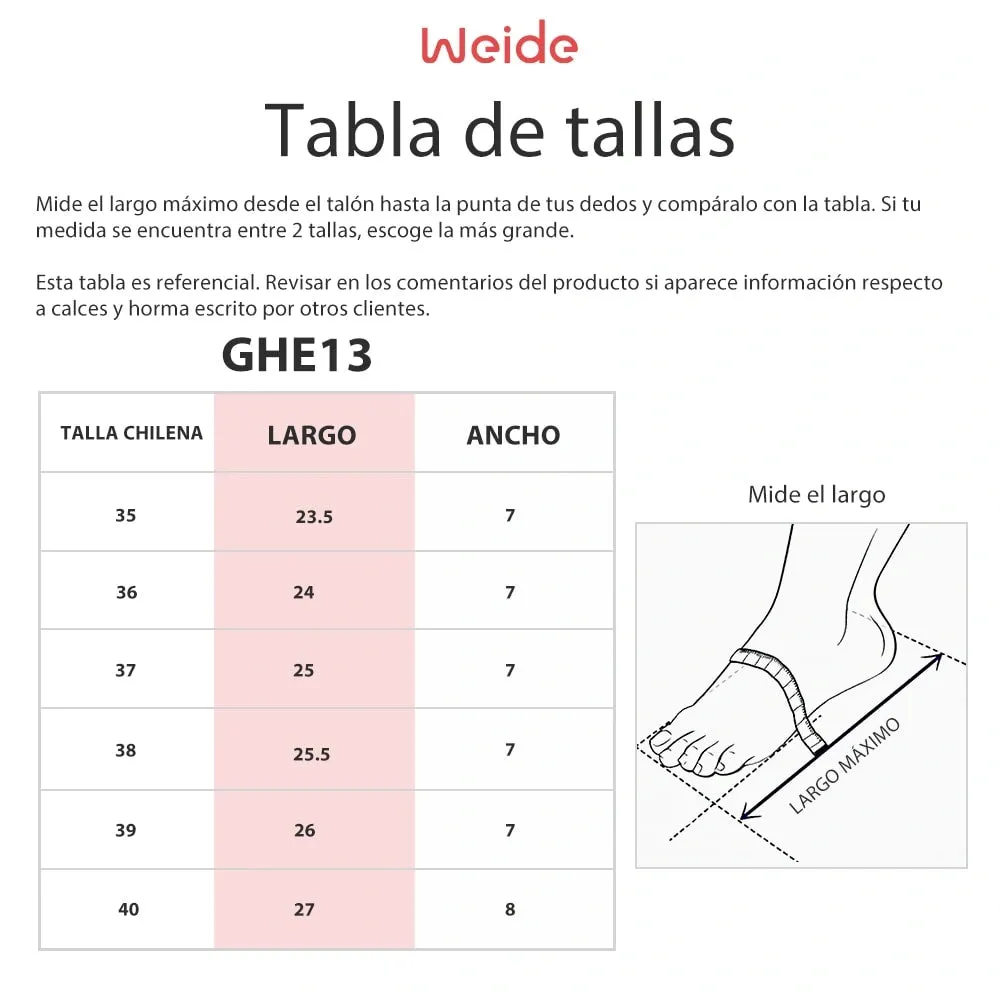 Zapatos Taco Mujer Javiera Negro Weide