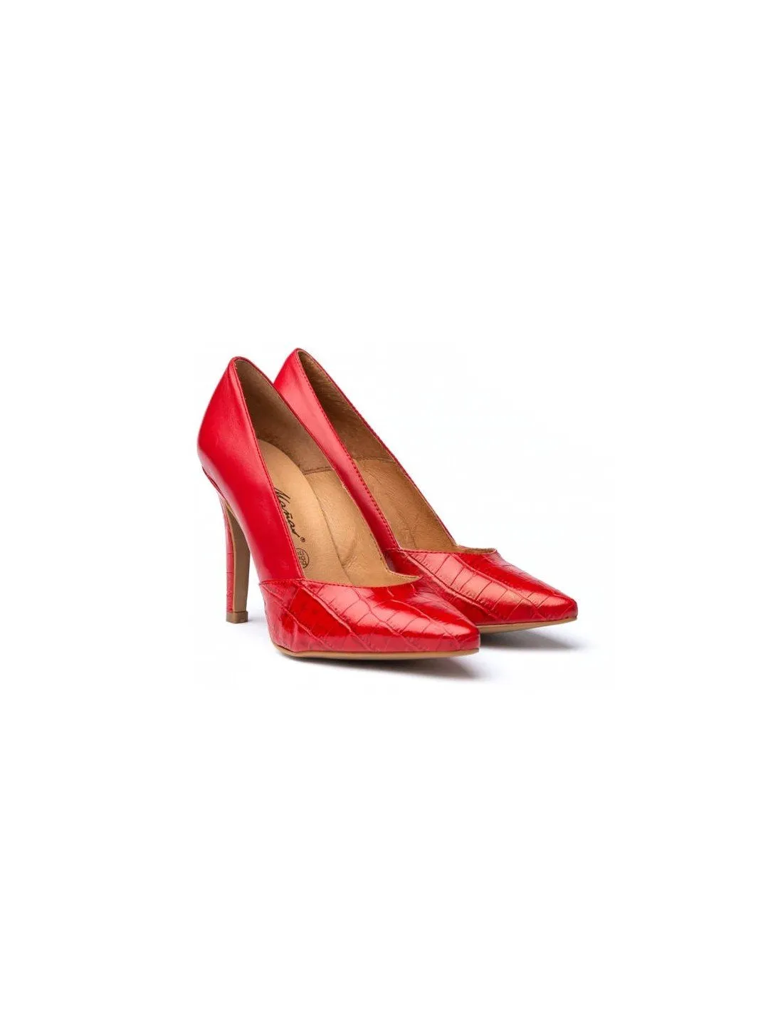 Zapatos Vestir Tacón Alto Rojo