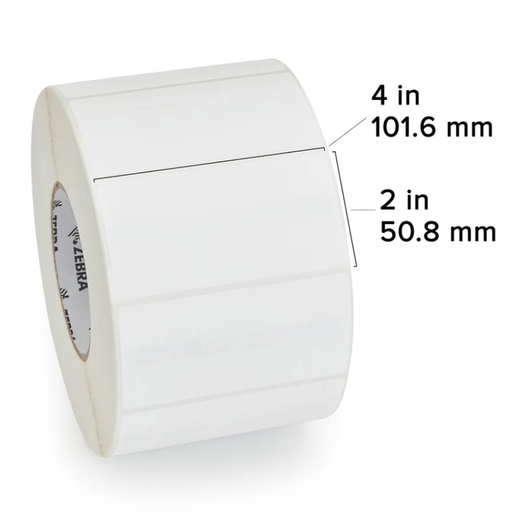 ZEBRA ROLLO DE PAPEL ETIQUETA 4X2 DT ZPER 1000D